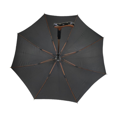 Goldrahmen-automatischer offener Spazierstock-Regenschirm wasserdicht