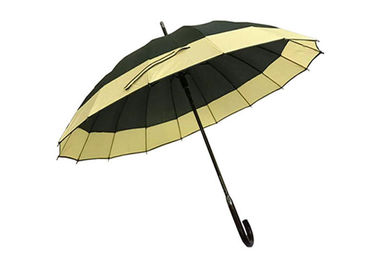 Windundurchlässige Rippen-Gummigriff des Sport-Auto-offene Stock-Regenschirm-25 des Zoll-16