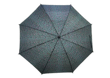 Haltbarkeit 23 Zoll-Auto-offene Stock-Regenschirm-Mode schwarzer Druckrahmen