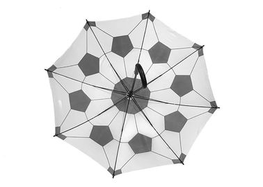 Großes Auto-druckte offener Stock-Regenschirm-Fußball einfaches, das Operation übergeben wurde