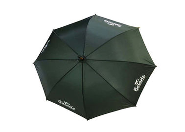 J-Stock-Holzgriff-Regenschirm 23 Zoll-Metallrahmen kundengebundener Logo-Entwurf