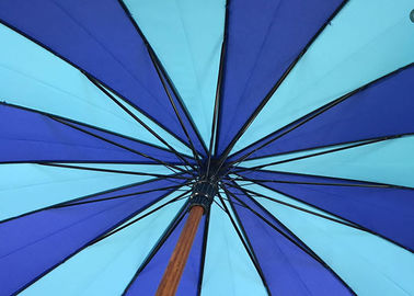 J-Form-hölzerner Stock-Regenschirm, Raines-Regenschirm-Holzgriff-windundurchlässiger Rahmen