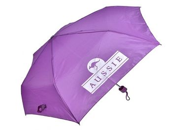 3 Falten-Metallrahmen-kundenspezifische fördernde Regenschirme, Golf-Art-Regenschirm