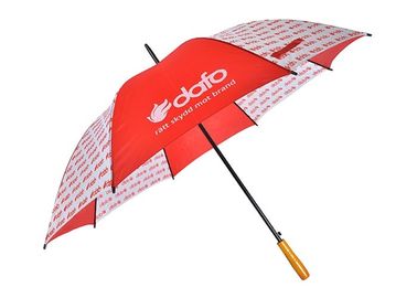 Doppeltes U versieht Metallrahmen-fördernde Geschenk-Regenschirme, Golf-Art-Regenschirm mit Rippen