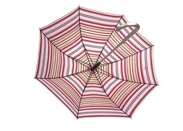 Buntes Aluminium-gestreifter Kinderregen-Regenschirm, tragbarer Regenschirm für Regen und Wind