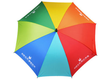 Personifiziertes helle kompakte Golf-Regenschirm-Regenbogen-Farbstarkes starkes