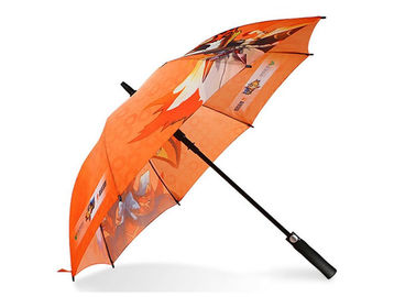 Starke windundurchlässige Golf-Regenschirme fertigten Logo-Hitze-Transferdruck besonders an
