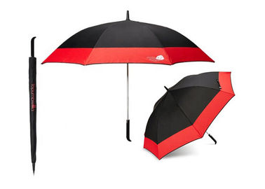 Großer kompaktes Golf-Regenschirm-Gummigriff-Handbuch-offener Regen-Extrabeweis