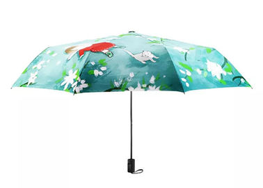 21 Zoll-automatischer Reise-Regenschirm-kleiner frischer Mann-und Frauen-Doppelt-Falten-Regenschirm