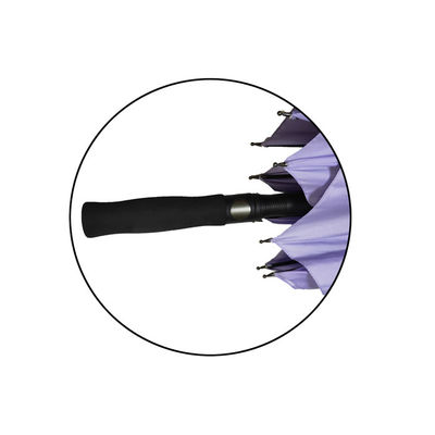Offener automatischer Hochleistungsgolf-Regenschirm des Durchmesser-130cm halb