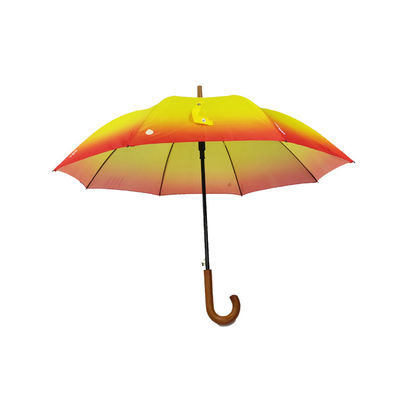 8 Fiberglas-Rippen-Gummigriff-kompakter Golf-Regenschirm