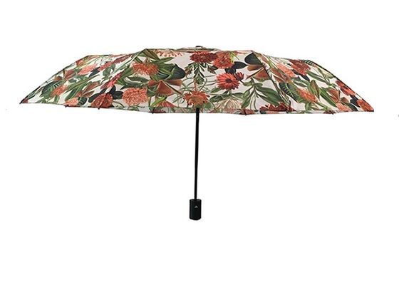 Damen-Rohseide-automatischer faltender Regenschirm für Reise
