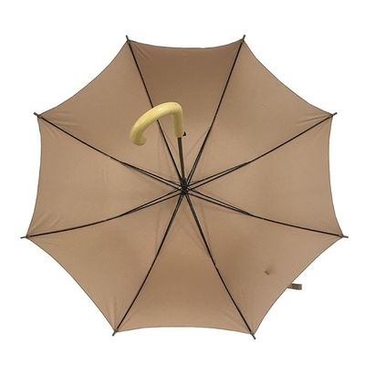 Heißes Verkaufsu versieht Metallwellen-klassischen Regenschirm-Holzgriff mit Rippen