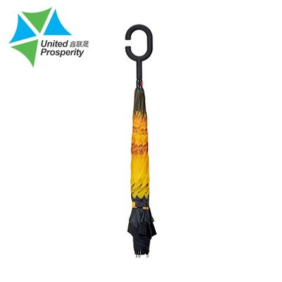 BV-Metall versieht umgekehrten Regenschirm der Sonnenblumen-C Griff mit Rippen