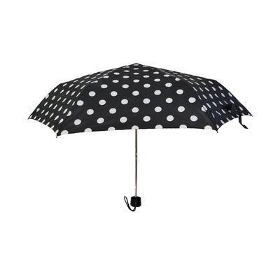 Metall im Freien versieht kundengebundenen Polyester-faltbaren Regenschirm mit Rippen