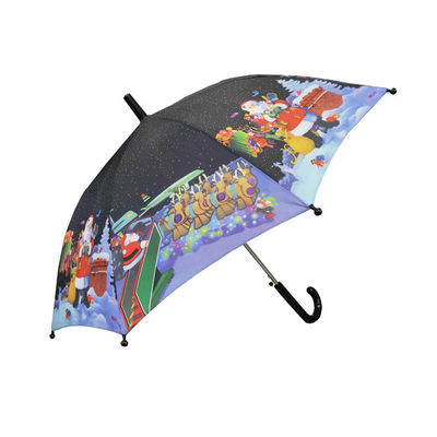 Form-Griff 19&quot; des Weihnachtsmuster-J *8K-Kinderkompakter Regenschirm