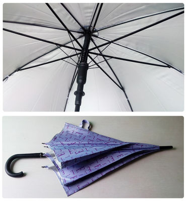 Offene Selbstrohseide-gerade windundurchlässige Golf-Regenschirme