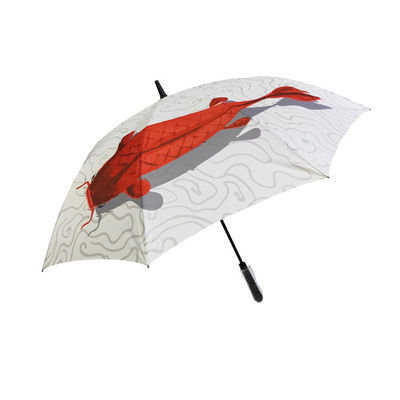 27 Zoll Metallwellen-Rohseide-windundurchlässige große Regenschirm-