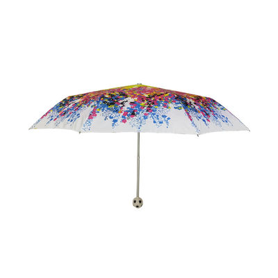 Manueller offener Leichtgewichtler-faltender Regenschirm der Metallrippen-Größen-21
