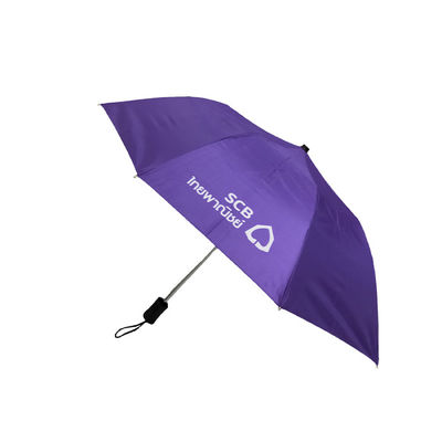 Faltbarer Regenschirm silberne überzogene Handbuch-offene 2 des Durchmesser-98cm