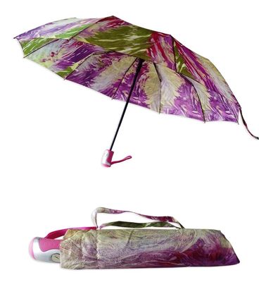 Sonnenschirm imprägniern/faltender bunter Regenschirm windundurchlässige 2 für Frauen