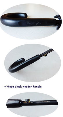 8mm Metallwellen-windundurchlässiger gerader Regenschirm für Frauen