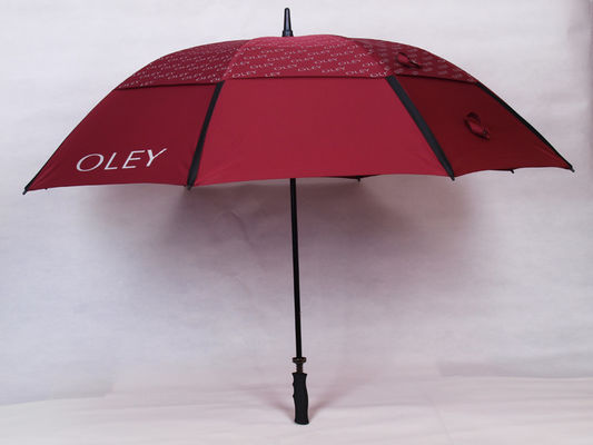 Buchstabe druckte windundurchlässige Golf-Regenschirme für Männer
