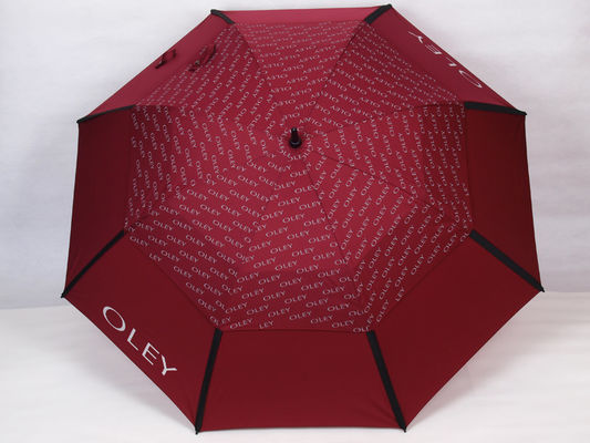 Buchstabe druckte windundurchlässige Golf-Regenschirme für Männer