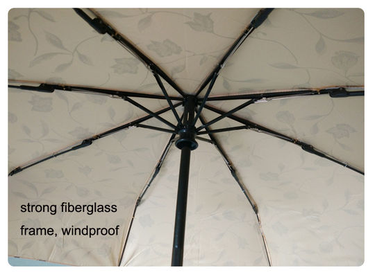 Shinny Schädel behandeln faltbaren windundurchlässigen Regenschirm für Männer