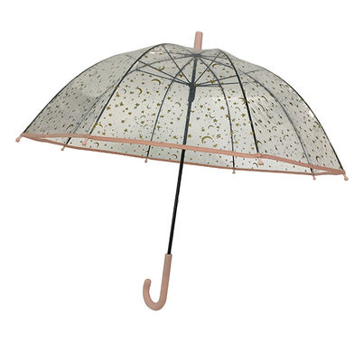 Fördernde klare POE-Haube transparenter automatischer Regenschirm für Großhandel