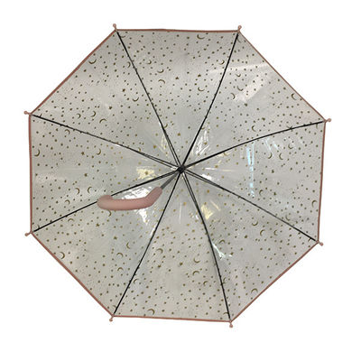 Fördernde klare POE-Haube transparenter automatischer Regenschirm für Großhandel