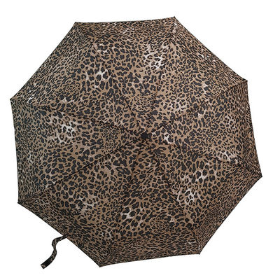 Geführter Fackel-Falten-Regenschirm-automatischer geführter Taschenlampen-Griff-Regenschirm