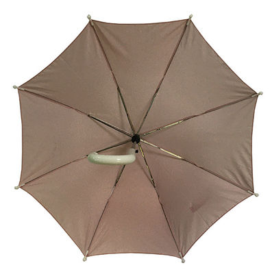 Silberne überzogene Metallwellen-Kinder der Rohseide-8mm regnen Regenschirm