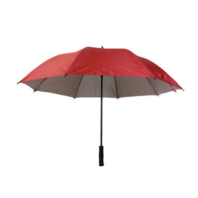 Silberne Beschichtung 	Automatischer Regenschirm der Rohseide-190T halb 27 Zoll