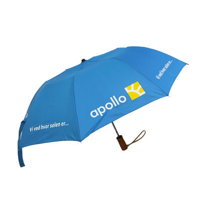Starke windundurchlässige 2 Falten-Rohseide-UVgolf-Regenschirm