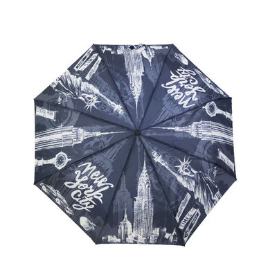 Offenes nahes unzerbrechliches Selbstmetall versieht Sturm-Regenschirm-Siebdruck-Drucken mit Rippen