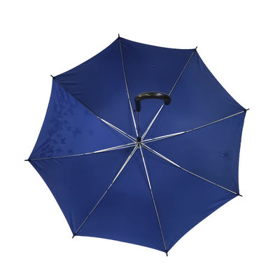 Offene 23 Selbstzoll Metall-versieht gerade Regenschirm-kreative Farbänderung mit Rippen