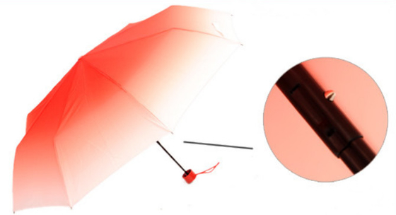 Besonders angefertigt pressen Sie 3 faltender Mini Windproof Rain Umbrella zusammen