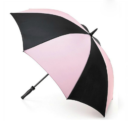 Manuelle offene windundurchlässige Rohseide-entwerfen gerade Griff-Regenschirm-Frauen