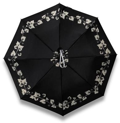 21in faltender Regenschirm automatische drei Rohseide-190T mit Logo Printing