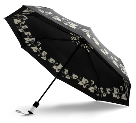 21in faltender Regenschirm automatische drei Rohseide-190T mit Logo Printing