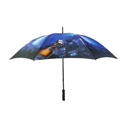 68 62 58in Handbuch-offenes Rohseide-Gewebe-gerader Griff-Regenschirm