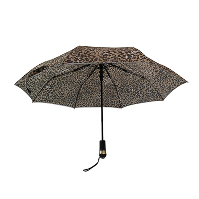 LED-Licht-Griff-Rohseide-automatischer faltbarer Regenschirm 21&quot; x8k