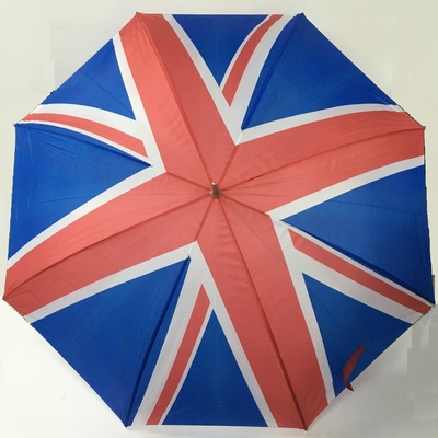 130cm manuelle offene RPET Rohseide druckte Golf-Regenschirme