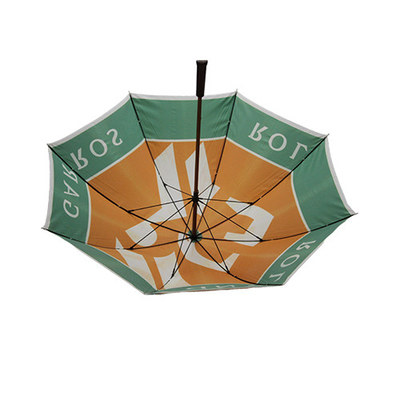 Kundenspezifische Logo Pongee Fabric Straight Handle-Regenschirm TUV-Zustimmung