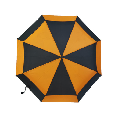 Windundurchlässiger UVschutz-Rohseide-Doppelt-Überdachungs-Druckregenschirm