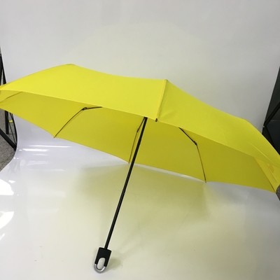 Windundurchlässiger faltbarer Verschluss-Regenschirm Gewebe der Rohseide 190T