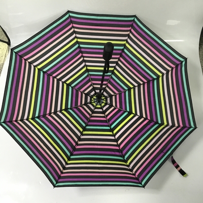 Damen-Auto-offener naher Rohseide-Gewebe-Vertrags-faltender Regenschirm