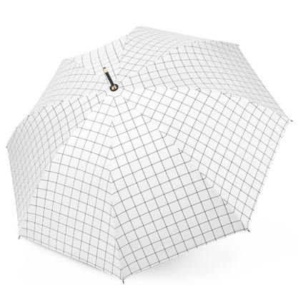 Rohseide-langer Regen-Regenschirm des Durchmesser-105CM für Damen
