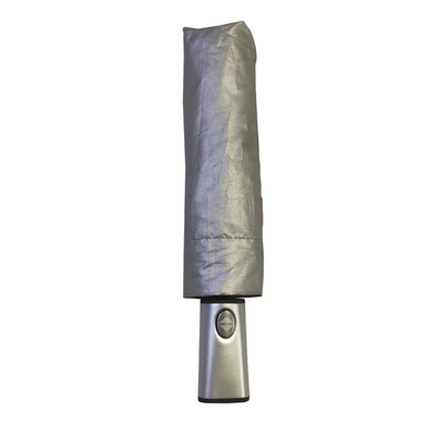 Windundurchlässige UVschutz-Rohseide-automatische 3 Falten-Regenschirme für Erwachsene